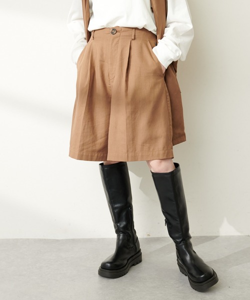 DISCOAT（ディスコート）の「セットアップタックショートパンツ（その他パンツ・レディース・ブラック/モカ/グレイッシュベージュ・FREE）」の22枚目の写真