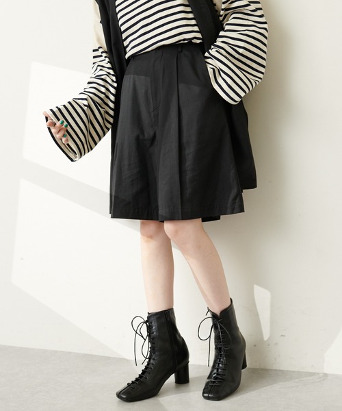 DISCOAT（ディスコート）の「セットアップタックショートパンツ（その他パンツ・レディース・ブラック/モカ/グレイッシュベージュ・FREE）」の8枚目の写真