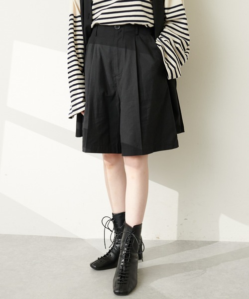 DISCOAT（ディスコート）の「セットアップタックショートパンツ（その他パンツ・レディース・ブラック/モカ/グレイッシュベージュ・FREE）」の11枚目の写真