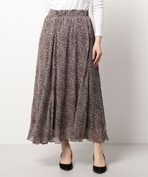 Samansa Mos2 blue | 花柄楊柳スカート(スカート)