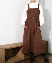 Per sist ence | Per sist ence/パーシエンス　 ポンチスウェード タック入りジャンパースカート(ジャンパースカート)