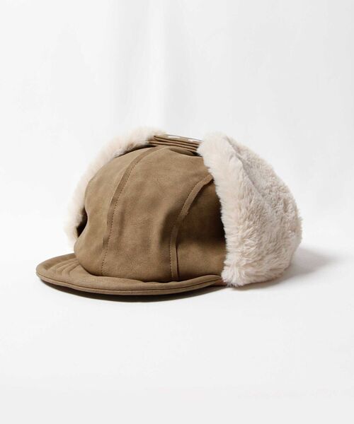 SUBLIME（サブライム）の「【SUBLiME/サブライム】PUフライトキャップ　＃SB213-0207（キャップ・レディース・ベージュ/ブラック・FREE）」の2枚目の写真