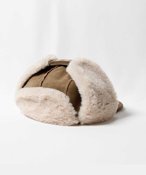 SUBLIME（サブライム）の「【SUBLiME/サブライム】PUフライトキャップ　＃SB213-0207（キャップ・レディース・ベージュ/ブラック・FREE）」の4枚目の写真