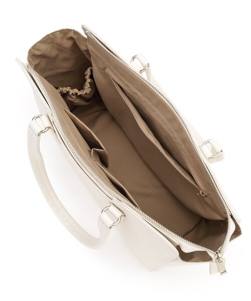 SHOO・LA・RUE（シューラルー）の「◆【フォーマル/入卒/抗菌】ビッグトート（トートバッグ・レディース・ブラック/サンドベージュ/ブラック系7/ナチュラル・00）」の9枚目の写真