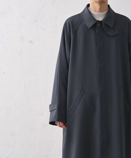 epnok（エプノック）の「2WAYステンカラーコート（ステンカラーコート・メンズ・モカ/グレイッシュブルー・SMALL/MEDIUM/LARGE）」の20枚目の写真