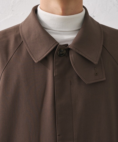 epnok（エプノック）の「2WAYステンカラーコート（ステンカラーコート・メンズ・モカ/グレイッシュブルー・SMALL/MEDIUM/LARGE）」の12枚目の写真