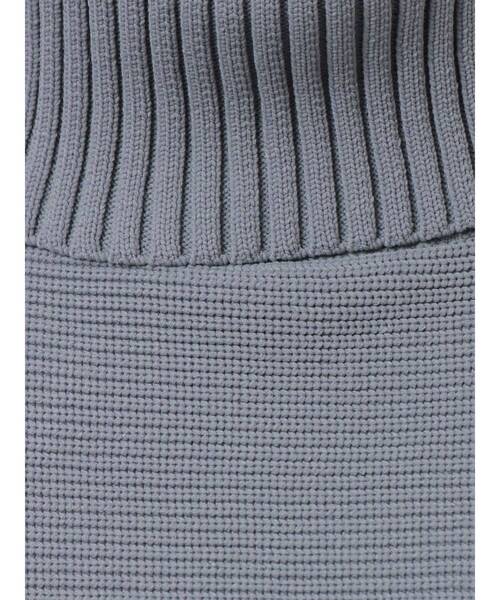 MURUA（ムルーア）の「BIGタートルニットプルオーバー（ニット/セーター・レディース・ブラック/ブルー/ブラウン/モカ/アイボリー・FREE）」の9枚目の写真