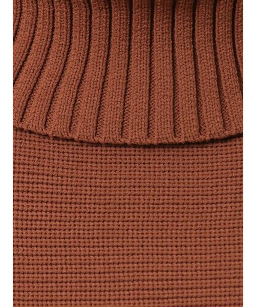 MURUA（ムルーア）の「BIGタートルニットプルオーバー（ニット/セーター・レディース・ブラック/ブルー/ブラウン/モカ/アイボリー・FREE）」の8枚目の写真