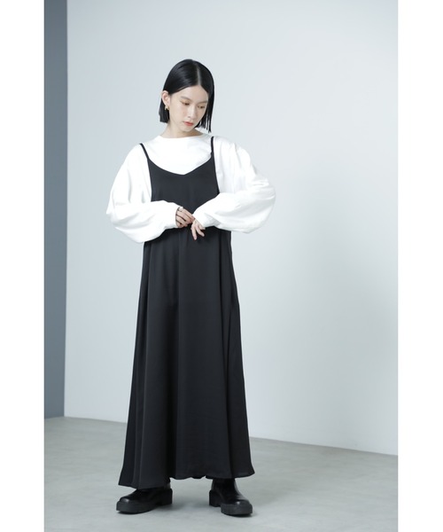 Mirror Mirror on the wall（ミラーミラー）の「4wayシアーニット&スリップドレスセット（ワンピース・レディース・ベージュ/グレー・ONE SIZE）」の14枚目の写真