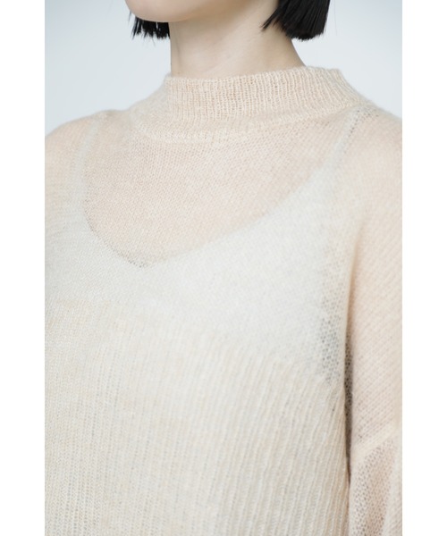 Mirror Mirror on the wall（ミラーミラー）の「4wayシアーニット&スリップドレスセット（ワンピース・レディース・ベージュ/グレー・ONE SIZE）」の13枚目の写真