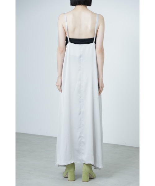 Mirror Mirror on the wall（ミラーミラー）の「4wayシアーニット&スリップドレスセット（ワンピース・レディース・ベージュ/グレー・ONE SIZE）」の9枚目の写真