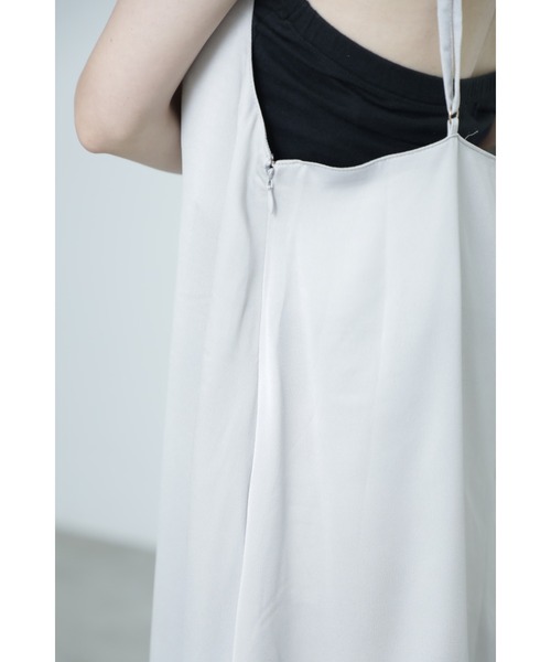 Mirror Mirror on the wall（ミラーミラー）の「4wayシアーニット&スリップドレスセット（ワンピース・レディース・ベージュ/グレー・ONE SIZE）」の7枚目の写真