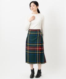 O'NEIL OF DUBLIN オニールオブダブリン リネン100％キルトスカート