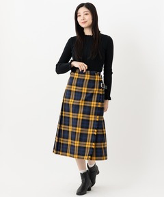 セール】ビックカラーチェック_マドラスチェックスカート（スカート