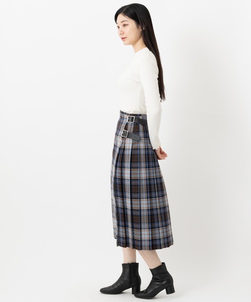 オニールオブダブリン Wベルト巻きスカート希少 14サイズ 貴重 無地