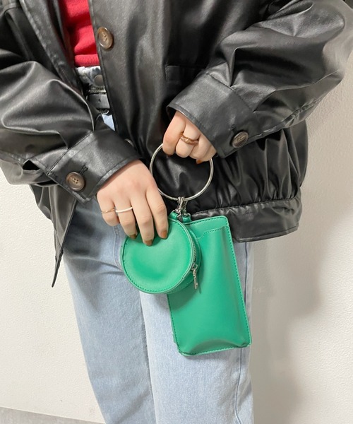 nemne store(ネンネストア)の「マルチショルダーバッグ(ボディバッグ/ウエストポーチ・レディース・ブラック/グリーン/アイボリー・フリー)」の11枚目の写真