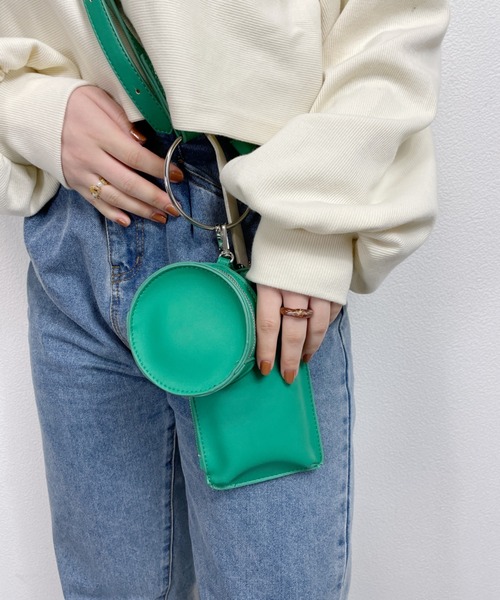 nemne store(ネンネストア)の「マルチショルダーバッグ(ボディバッグ/ウエストポーチ・レディース・ブラック/グリーン/アイボリー・フリー)」の16枚目の写真
