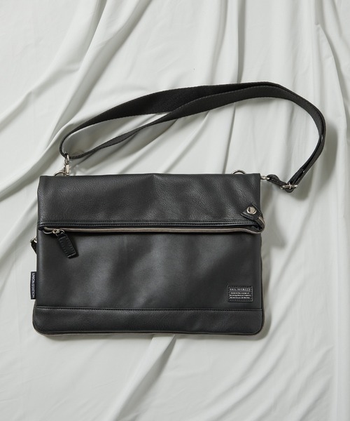 UNION STATION（ユニオンステーション）の「【PRO-SPERITY/プロスペリティ】別注2wayPUレザーボディバッグ（クラッチバッグ・メンズ・ブラック/ネイビー/グレー・FREE）」の18枚目の写真