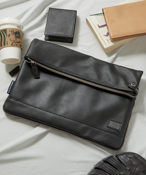 UNION STATION（ユニオンステーション）の「【PRO-SPERITY/プロスペリティ】別注2wayPUレザーボディバッグ（クラッチバッグ・メンズ・ブラック/ネイビー/グレー・FREE）」の20枚目の写真