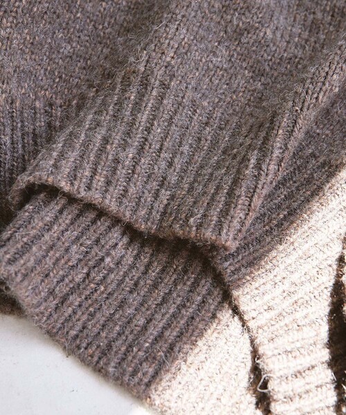 TODAYFUL（トゥデイフル）の「【TODAYFUL/トゥデイフル】ウールラウンドヘムニット 12120521（ニット/セーター・レディース・ブラウン/ベージュ・FREE）」の15枚目の写真