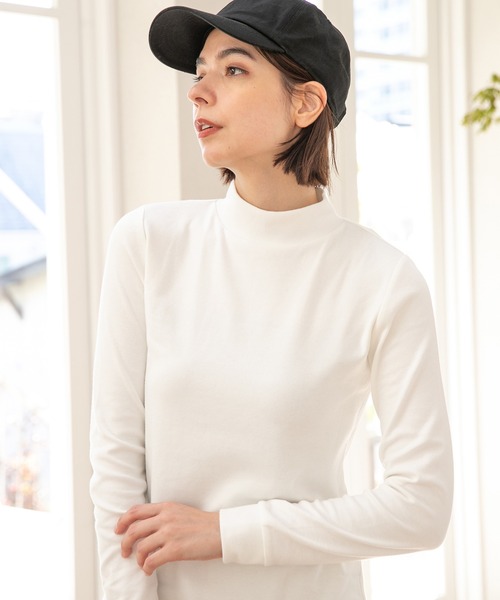 niko and...（ニコアンド）の「ウォームジンジャーハイネックプルオーバー（Tシャツ/カットソー・レディース・オフホワイト/ホワイト/ブラック・LARGE/MEDIUM）」の3枚目の写真