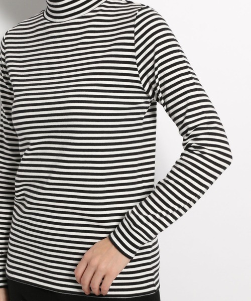 niko and...（ニコアンド）の「ウォームジンジャーハイネックプルオーバー（Tシャツ/カットソー・レディース・オフホワイト/ホワイト/ブラック・LARGE/MEDIUM）」の9枚目の写真