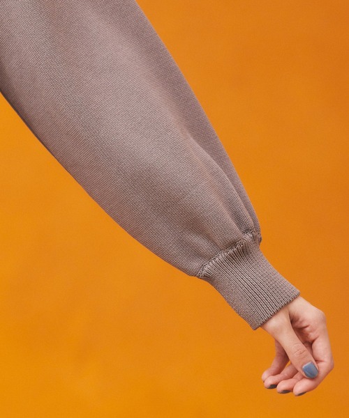 PUBLIC TOKYO(パブリックトウキョウ)の「エンブロイダリーフリンジニット(ニット/セーター・レディース・ブラック/ベージュ/アイボリー・FREE)」の4枚目の写真