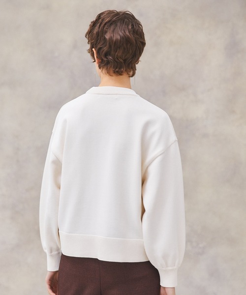 PUBLIC TOKYO(パブリックトウキョウ)の「エンブロイダリーフリンジニット(ニット/セーター・レディース・ブラック/ベージュ/アイボリー・FREE)」の14枚目の写真