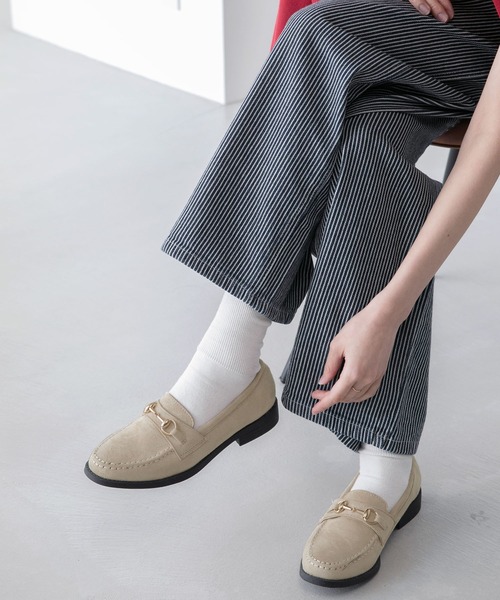 BONLECILL（ボンルシール）の「ゴールドビットローファー（ローファー・レディース・ブラック/ブラック系その他/ブラウン/アイボリー/ベージュ/ブラック系その他2・L/M/S）」の6枚目の写真