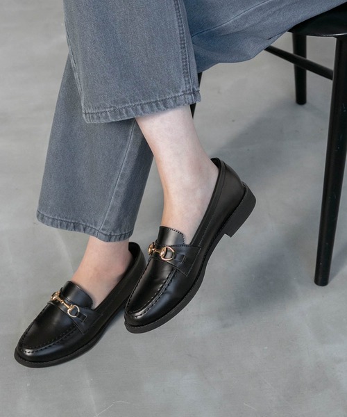 BONLECILL（ボンルシール）の「ゴールドビットローファー（ローファー・レディース・ブラック/ブラック系その他/ブラウン/アイボリー/ベージュ/ブラック系その他2・L/M/S）」の10枚目の写真