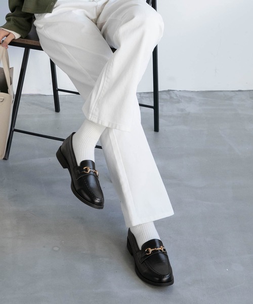 BONLECILL（ボンルシール）の「ゴールドビットローファー（ローファー・レディース・ブラック/ブラック系その他/ブラウン/アイボリー/ベージュ/ブラック系その他2・L/M/S）」の14枚目の写真