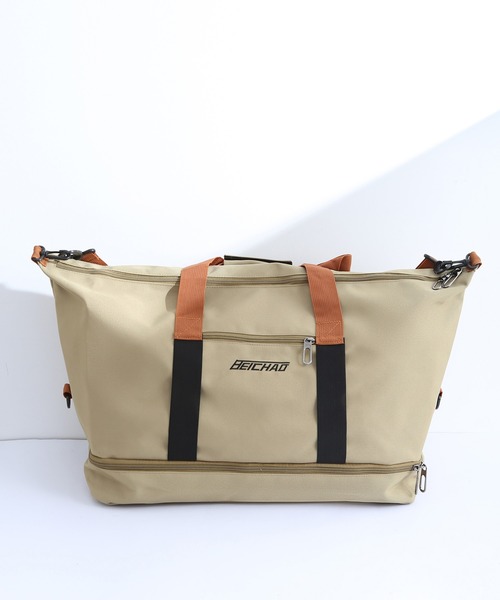 TABI PAL（タビパル）の「【TABI PAL】スポーツバッグ　旅行バッグ（ボストンバッグ・メンズ・パープル/ブラック/ブルー/ベージュ/グレー/カーキ/レッド・FREE）」の16枚目の写真