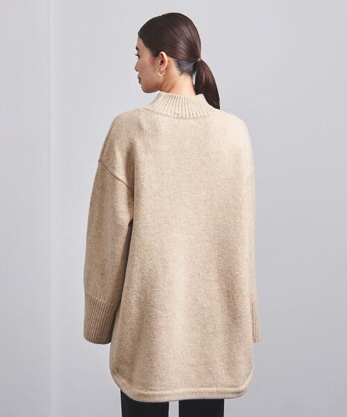 UNITED ARROWS（ユナイテッドアローズ）の「【WEB限定】＜UNITED ARROWS＞ラウンドヘム ハイネック ニット W◆（ニット/セーター・レディース・ライトグレー/ベージュ/ネイビー/ワインレッド・FREE）」の6枚目の写真