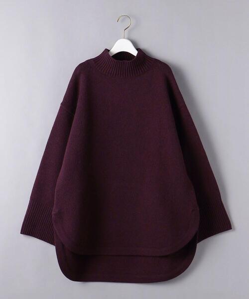 UNITED ARROWS（ユナイテッドアローズ）の「【WEB限定】＜UNITED ARROWS＞ラウンドヘム ハイネック ニット W◆（ニット/セーター・レディース・ライトグレー/ベージュ/ネイビー/ワインレッド・FREE）」の20枚目の写真