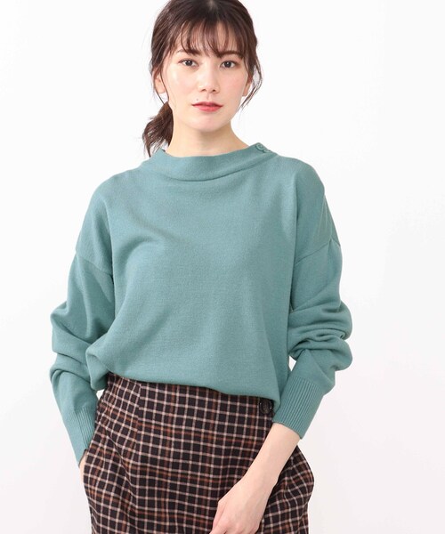 DRESKIP(ドレスキップ)の「◆洗える衿ボタン付きニット(ニット/セーター・レディース・ライトグリーン/ベージュ系その他2/ホワイト系4/ピンク系・02/03/04)」の5枚目の写真