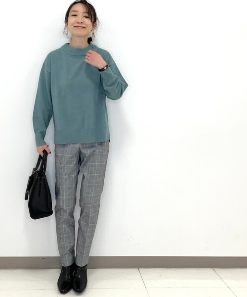 DRESKIP(ドレスキップ)の「◆洗える衿ボタン付きニット(ニット/セーター・レディース・ライトグリーン/ベージュ系その他2/ホワイト系4/ピンク系・02/03/04)」の8枚目の写真