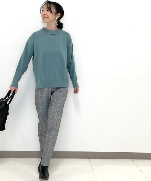 DRESKIP(ドレスキップ)の「◆洗える衿ボタン付きニット(ニット/セーター・レディース・ライトグリーン/ベージュ系その他2/ホワイト系4/ピンク系・02/03/04)」の9枚目の写真