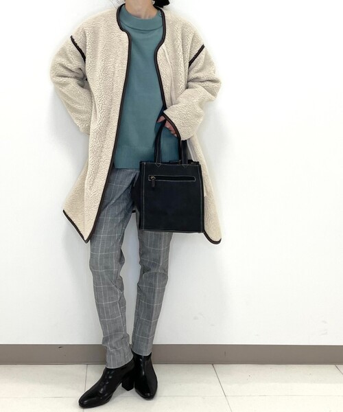 DRESKIP(ドレスキップ)の「◆洗える衿ボタン付きニット(ニット/セーター・レディース・ライトグリーン/ベージュ系その他2/ホワイト系4/ピンク系・02/03/04)」の10枚目の写真