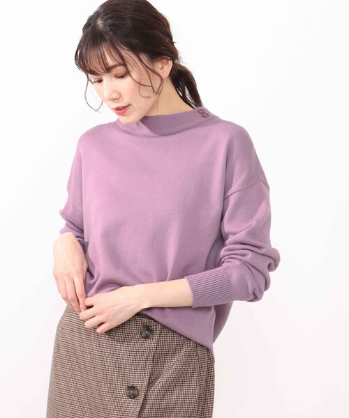 DRESKIP(ドレスキップ)の「◆洗える衿ボタン付きニット(ニット/セーター・レディース・ライトグリーン/ベージュ系その他2/ホワイト系4/ピンク系・02/03/04)」の13枚目の写真