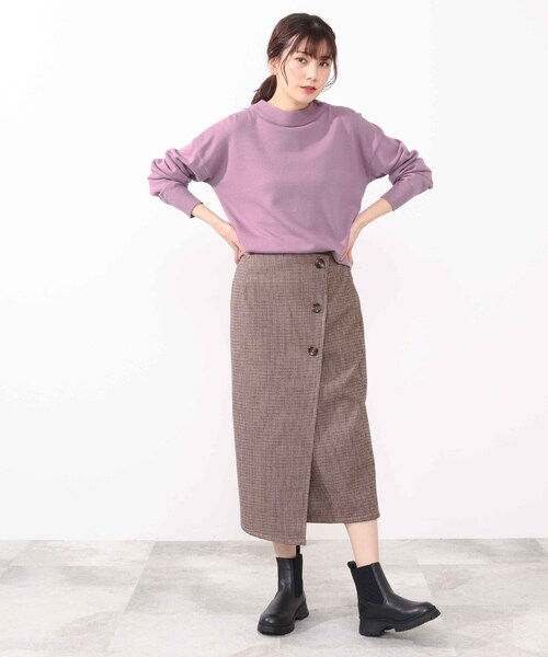 DRESKIP(ドレスキップ)の「◆洗える衿ボタン付きニット(ニット/セーター・レディース・ライトグリーン/ベージュ系その他2/ホワイト系4/ピンク系・02/03/04)」の14枚目の写真