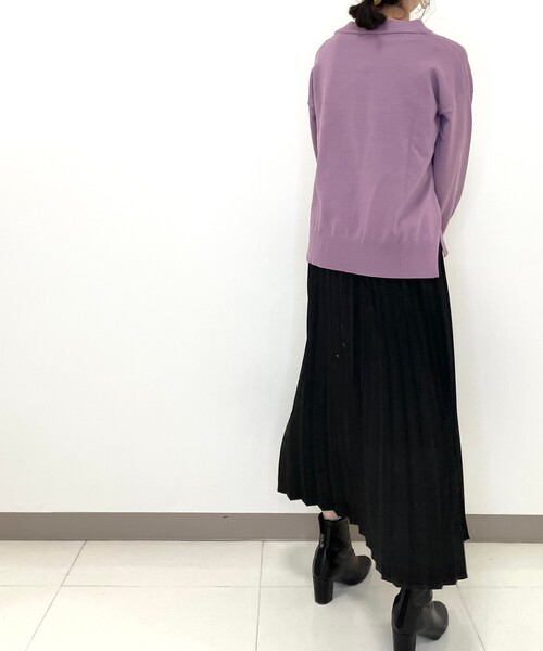 DRESKIP(ドレスキップ)の「◆洗える衿ボタン付きニット(ニット/セーター・レディース・ライトグリーン/ベージュ系その他2/ホワイト系4/ピンク系・02/03/04)」の17枚目の写真