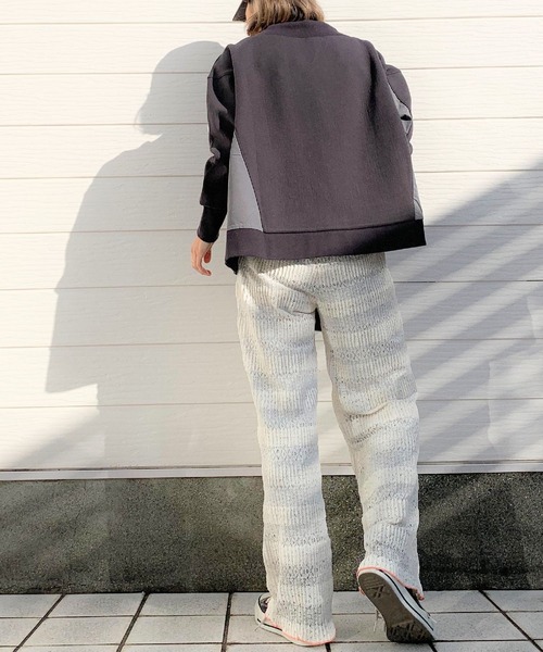 Q（キュー）の「クロシェレースパンツ（その他パンツ・レディース・ブラック/アイボリー・MEDIUM）」の10枚目の写真