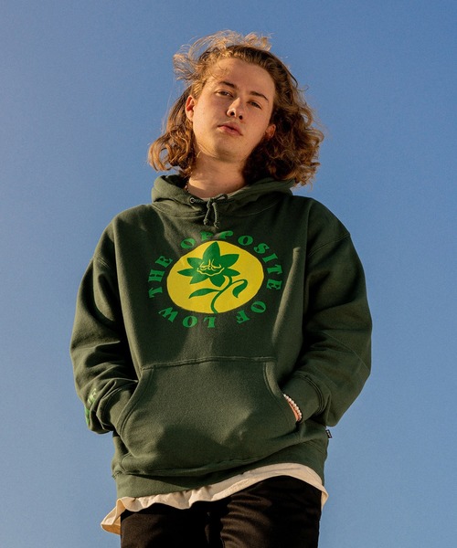 HUF(ハフ)の「PURPLE BUDDY OPPOSITE OF LOW P/O HOODIE / HUF フード パーカー /【PURPLE BUDDY PACK】(パーカー・メンズ・グリーン系その他/ヘザーグレー・XX-LARGE/MEDIUM/LARGE/X-LARGE/SMALL)」の6枚目の写真