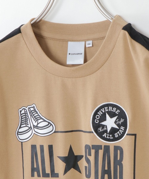 CONVERSE ALL STAR（コンバースオールスター）の「【WEB限定】【キッズ】CONVERSE コンバース ワッペンTシャツ（130~160cm）（Tシャツ/カットソー・キッズ・ブラック/キャメル・130/140/150/160）」の11枚目の写真