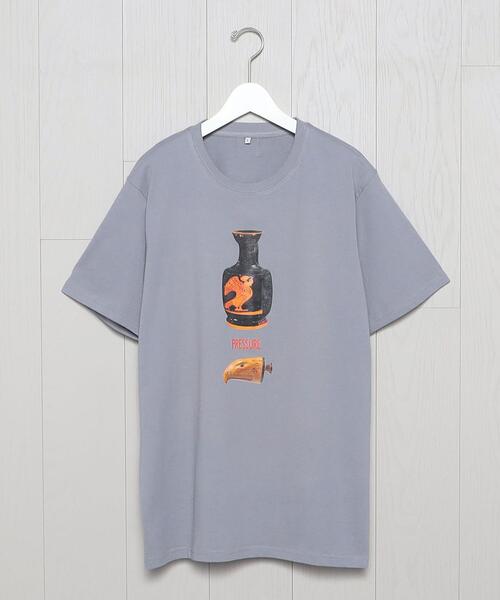 Pressure(プレッシャー)の「<PRESSURE>POT LAVA T-SHIRT/Tシャツ(Tシャツ/カットソー・メンズ・グレー・M/L)」の1枚目の写真