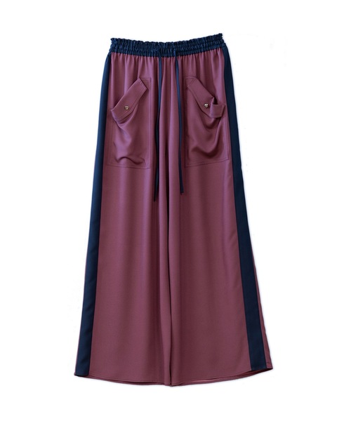 La SRIC（ラスリック）の「La SRIC / サイドラインワイドPT（その他パンツ・レディース・カーキ/ボルドー・38）」の21枚目の写真