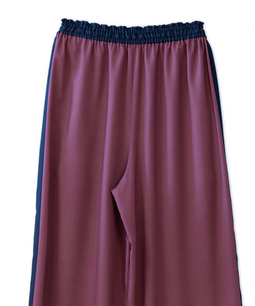 La SRIC（ラスリック）の「La SRIC / サイドラインワイドPT（その他パンツ・レディース・カーキ/ボルドー・38）」の12枚目の写真