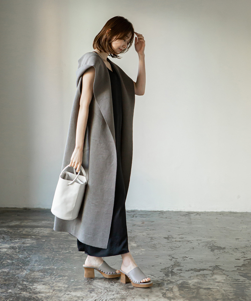 セール】【ADAWAS】ORGANIC HEMP INLAYジレ◇（ベスト）｜ADAWAS