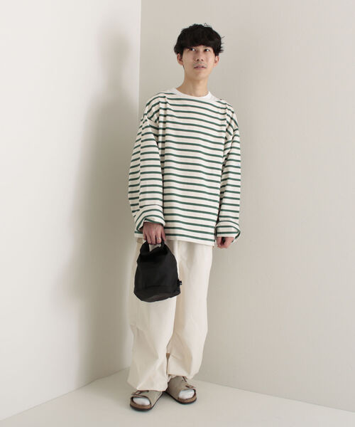 GLOSTER（グロスター）の「【GLOSTER/グロスター】コーデュラリップ ポーチM（ショルダーバッグ・メンズ・ブラック/ライトグレー・FREE）」の4枚目の写真