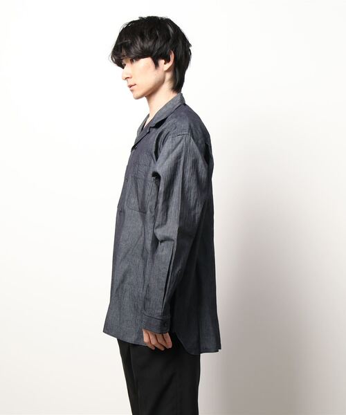 BROOKLYN OVERALL（ブルックリンオーバーオール）の「オーバーデニムシャツ（シャツ/ブラウス・メンズ・インディゴブルー・MEDIUM/LARGE）」の2枚目の写真